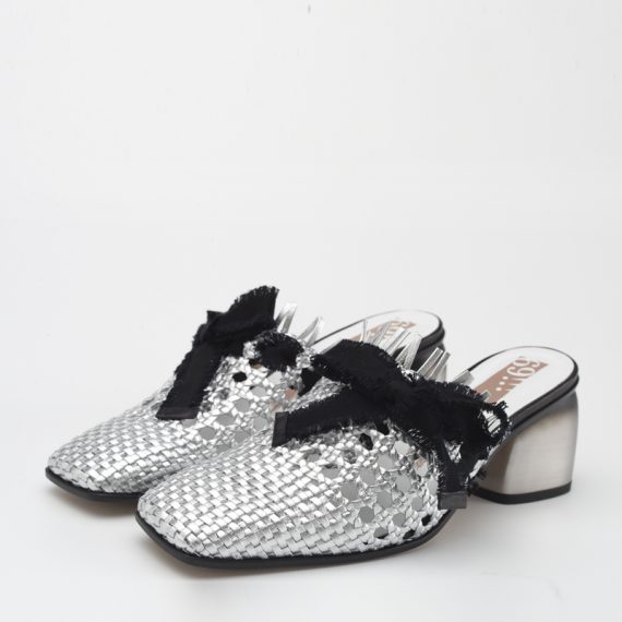 SILVER WOVEN/BLACK SOFIA